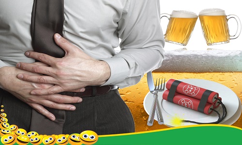 Uống nhiều bia gây hại cho dạ dày