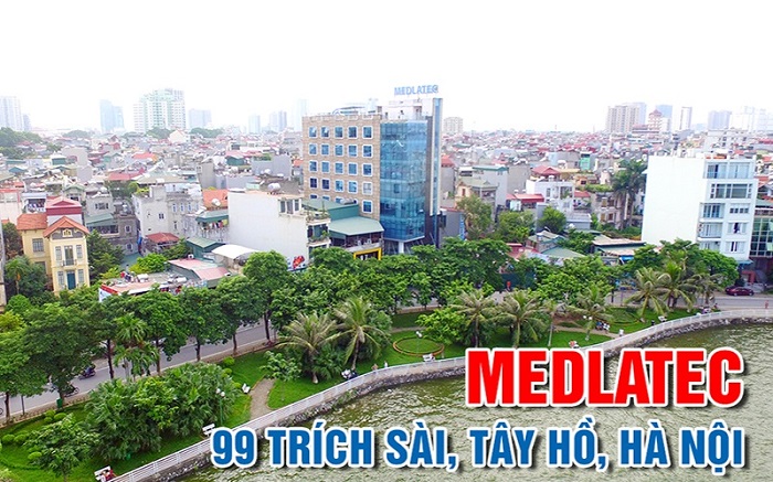 Cơ sở của Bệnh viện Đa khoa MEDLATEC tại 99 Trích Sài Tây Hồ Hà Nội