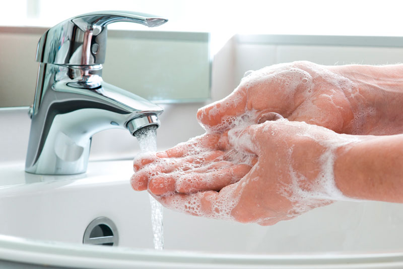Bạn nên rửa tay thật sạch trước khi ăn để hạn chế nhiễm ký sinh trùng 