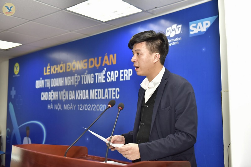 ThS Nguyễn Trí Anh -Tổng Giám đốc MEDGROUP phát biểu tại lễ khởi động dự án