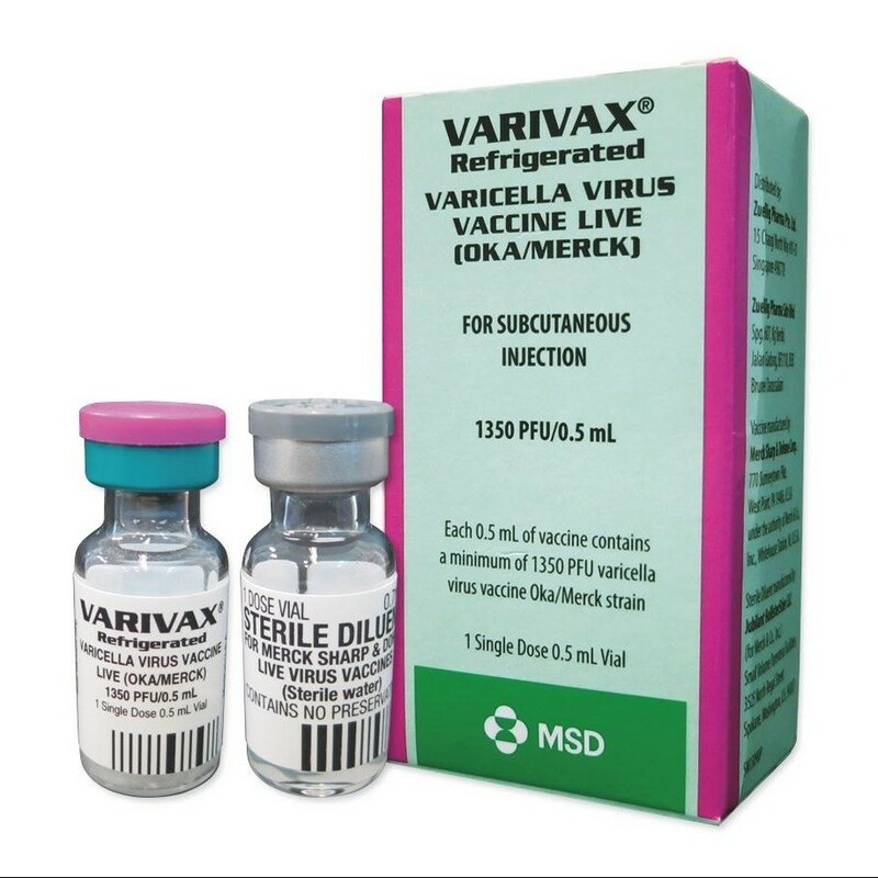 Vắc xin thủy đậu Varix (Mỹ) cần tiêm 2 lần