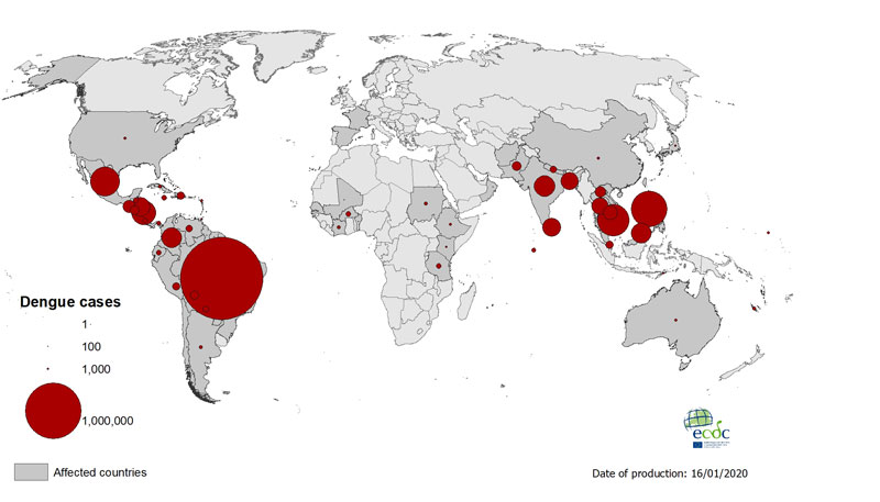 Bệnh sốt xuất huyết là bệnh nguy hiểm thường gặp ở nhiều quốc gia trên thế giới