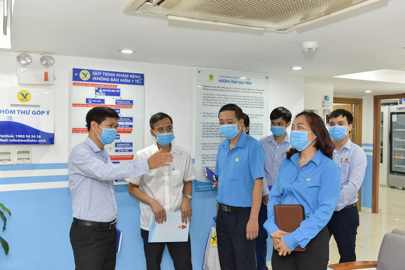 Liên đoàn lao động quận Thanh Xuân tham quan cơ sở khám chữa bệnh của PKĐK MEDLATEC Thanh Xuân