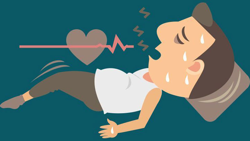 Tình trạng ngưng thở trong lúc ngủ là triệu chứng của bệnh