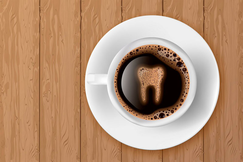 Coffee là thức uống có thể làm răng bị xỉn màu