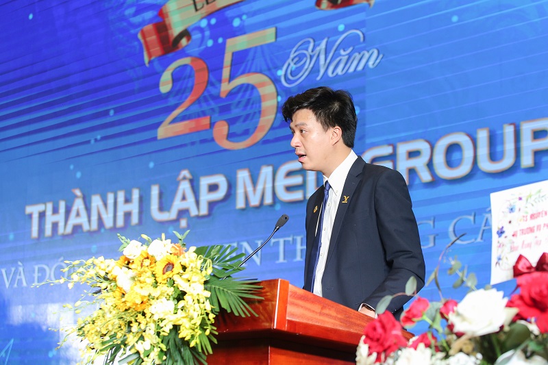 Tổng Giám đốc Nguyễn Trí Anh phát biểu tại buổi lễ của MED-GROUP