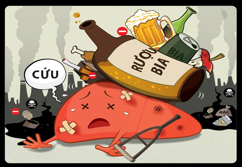 Uống nhiều rượu bia cũng là nguyên nhân gây bệnh dạ dày