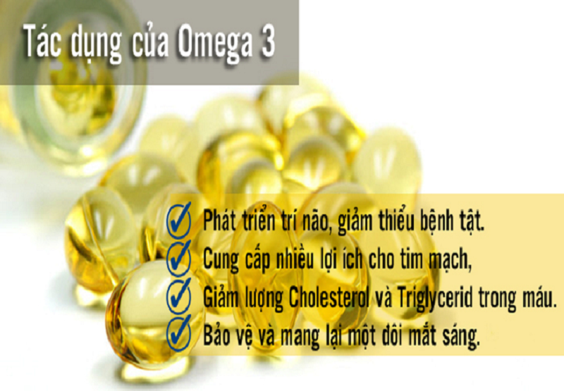 Omega-3 có nhiều công dụng tuyệt vời với sức khỏe con người