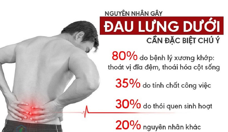 Điểm qua 1 số nguyên nhân nào dẫn đến tình trạng đau lưng