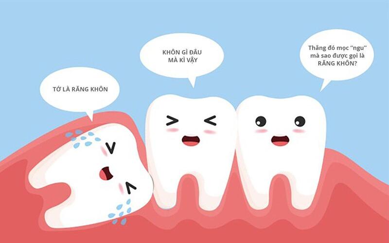  Răng khôn mọc ngầm thường đâm và làm tổn thương răng số 7