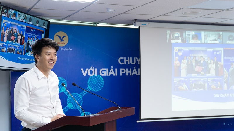 TS. Nguyễn Trí Anh - Tổng Giám đốc Tập đoàn MED-GROUP chia sẻ niềm vui với những thành tựu bước đầu của dự án 