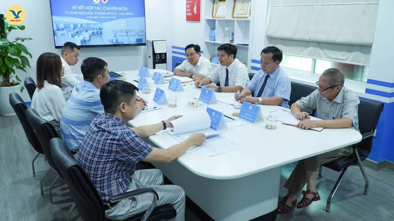 Lễ ký kết diễn ra tại Trung tâm Chẩn đoán hình ảnh MEDLATEC - 278 Thuỵ Khuê, Hà Nội