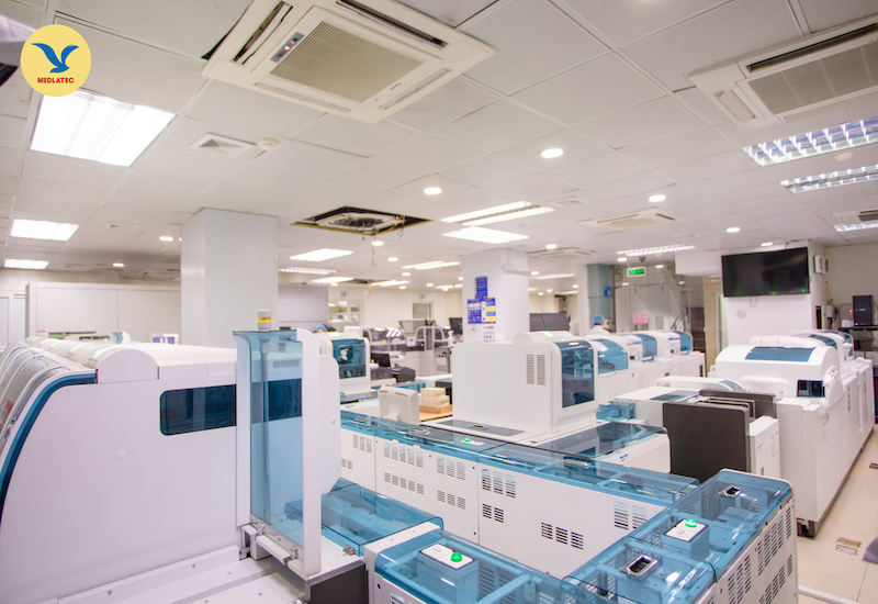 Hệ thống máy móc hiện đại được trang bị tại Bệnh viện Đa khoa MEDLATEC