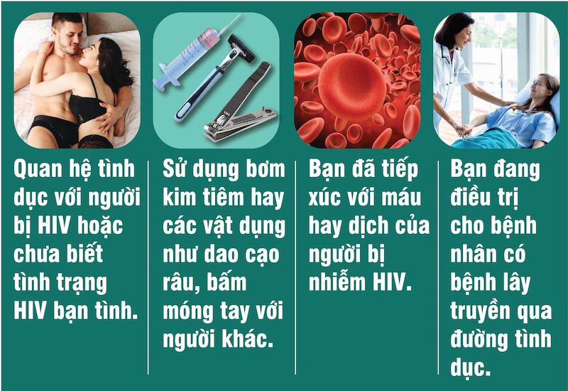 Các con đường lây truyền virus HIV