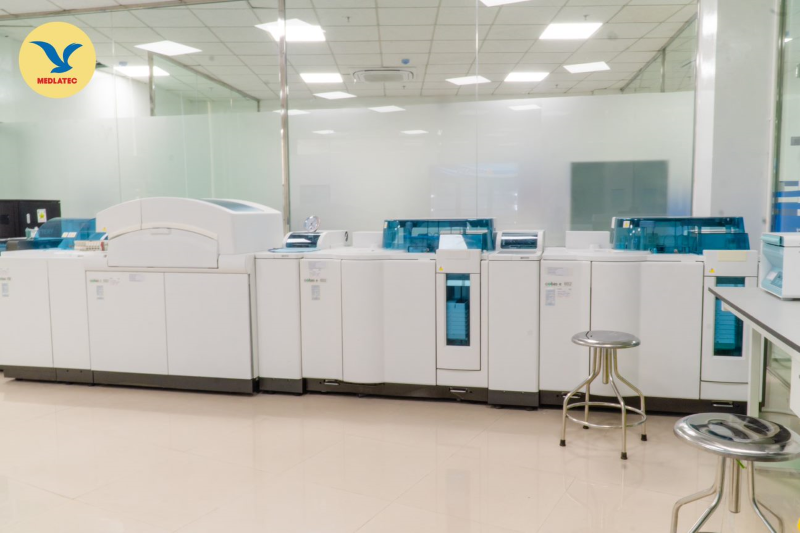 Trung tâm xét nghiệm tại MEDLATEC Mê Linh được đầu tư máy móc hiện đại nhất hiện nay