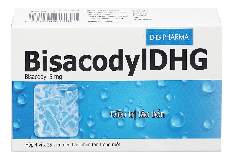 Bisacodyl DHG là một trong những thuốc nhuận tràng phổ biến