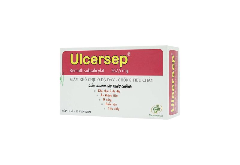 Thuốc Ulcersep thuộc nhóm các thuốc có tác dụng chữa các bệnh về đường tiêu hóa