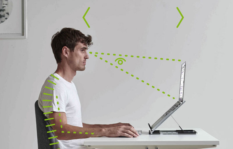 Luôn giữ khoảng cách hợp lý giữa mắt và màn hình máy tính