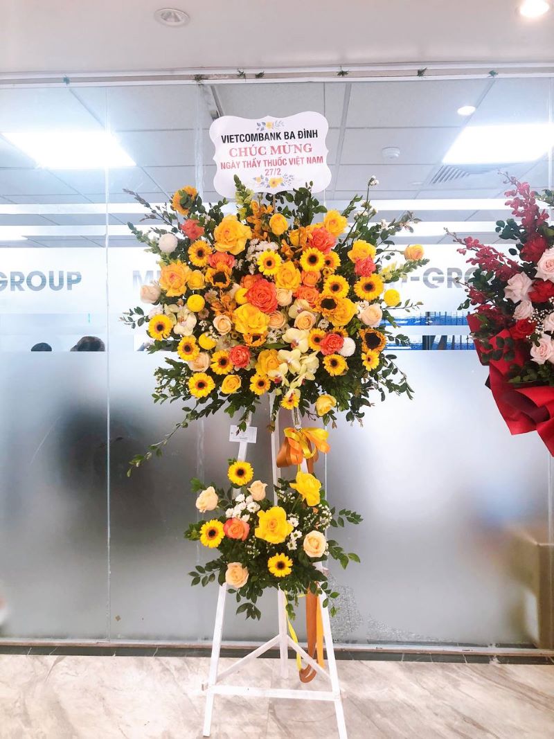 Ngân hàng Vietcombank chi nhánh Ba Đình gửi điện hoa chúc mừng 