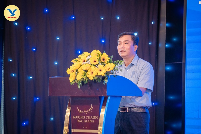 Ông Nguyễn Văn Bình - Phó Giám đốc Sở Y tế Bắc Giang phát biểu tại buổi lễ
