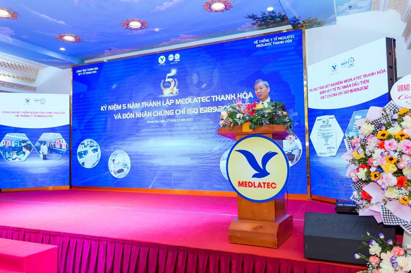 GS.AHLĐ Nguyễn Anh Trí - Chủ tịch Hội đồng Cố vấn MED-GROUP phát biểu tại buổi lễ