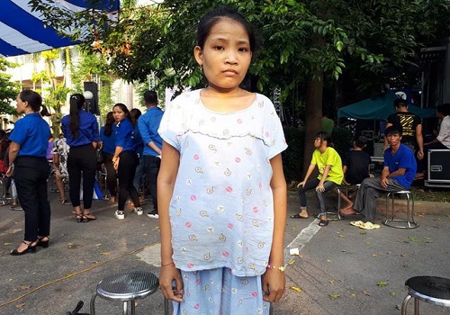 Bệnh nhân tan máu bẩm sinh Bùi Thị Vân 20 tuổi đang được điều trị bệnh hàng tháng tại bệnh viện