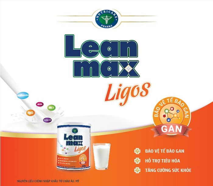 Sữa bột Leanmax Ligos dành cho người bị bệnh gan, suy giảm chức năng gan