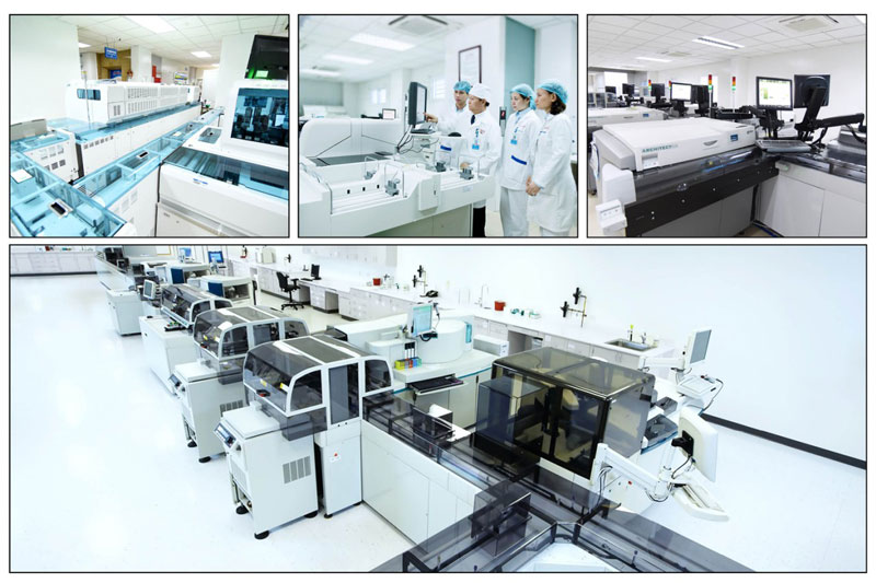 Hệ thống phòng xét nghiệm hiện đại của Bệnh viện Đa khoa MEDLATEC