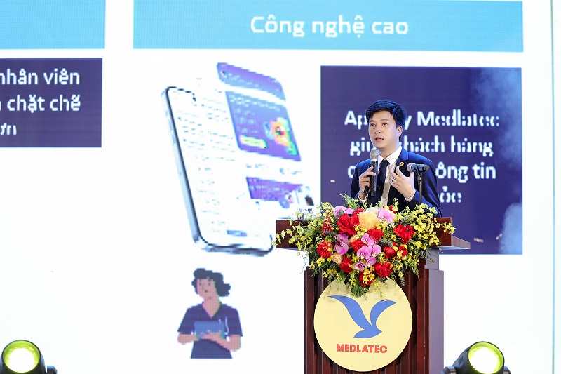 TS Nguyễn Trí Anh - Tổng giám đốc MEDLATEC GROUP bày tỏ sự nỗ lực hết mình để xứng đáng với niềm tin của khách hàng với hệ thống