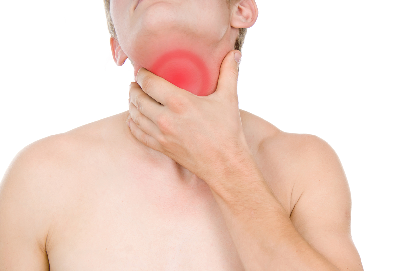 Điều trị nào là phổ biến cho đau cổ bên trái dưới cằm?
