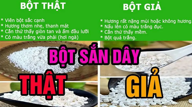 Chọn mua bột sắn dây chất lượng để đảm bảo mùi vị và giá trị dinh dưỡng