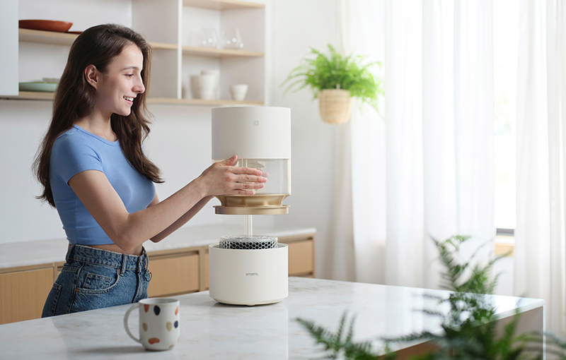 Sử dụng máy tạo ẩm để không khí trong nhà không bị hanh khô