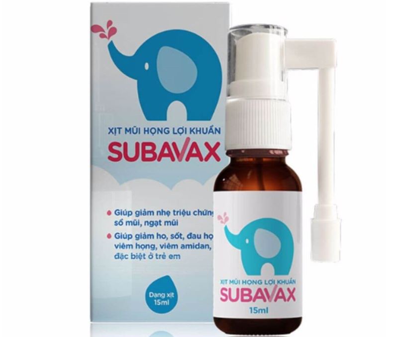 Xịt mũi họng lợi khuẩn Subavax