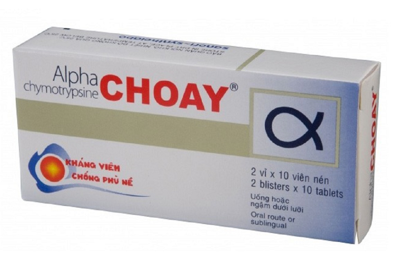 Tác dụng chính của thuốc Alpha Choay là kháng viêm và chống phù nề