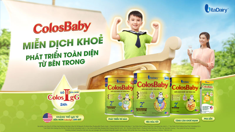 Một số sản phẩm sữa Colosbaby 