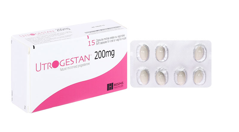 Thuốc đặt Utrogestan 200mg cho bà bầu 