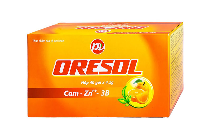 Thuốc Oresol cam giúp trẻ dễ uống hơn