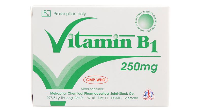 Vitamin B1 250mg được chỉ định với bệnh nhân thiết Thiamin nặng