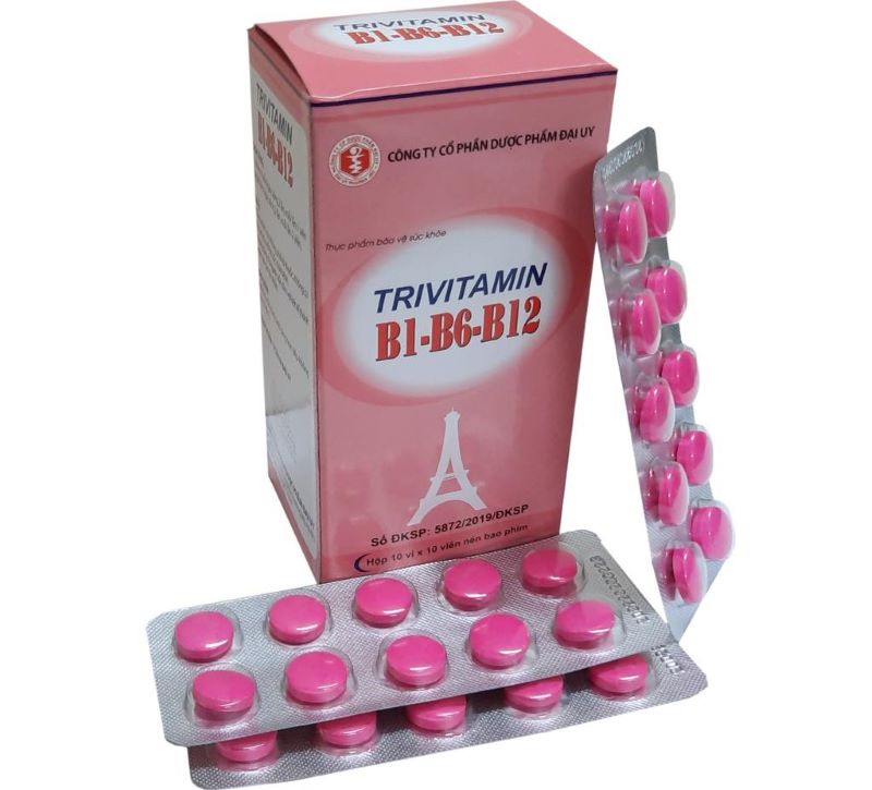 Trivitamin có thành phần chính là Vitamin B1, B6 và B12