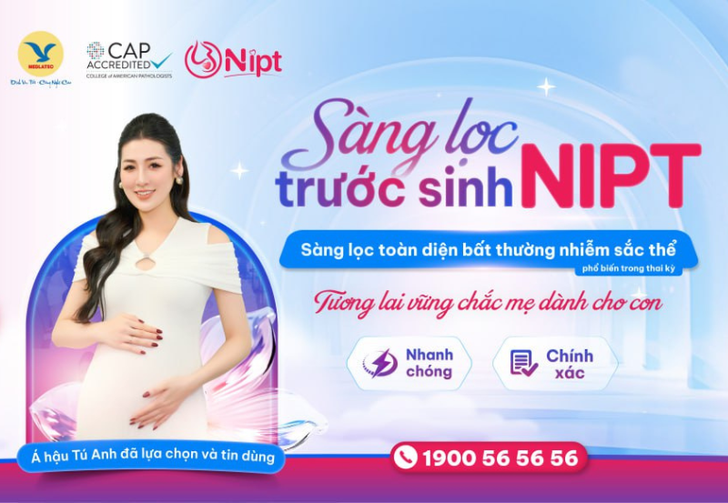 Dịch vụ xét nghiệm NIPT uy tín, chính xác, nhanh chóng và tiện lợi của MEDLATEC