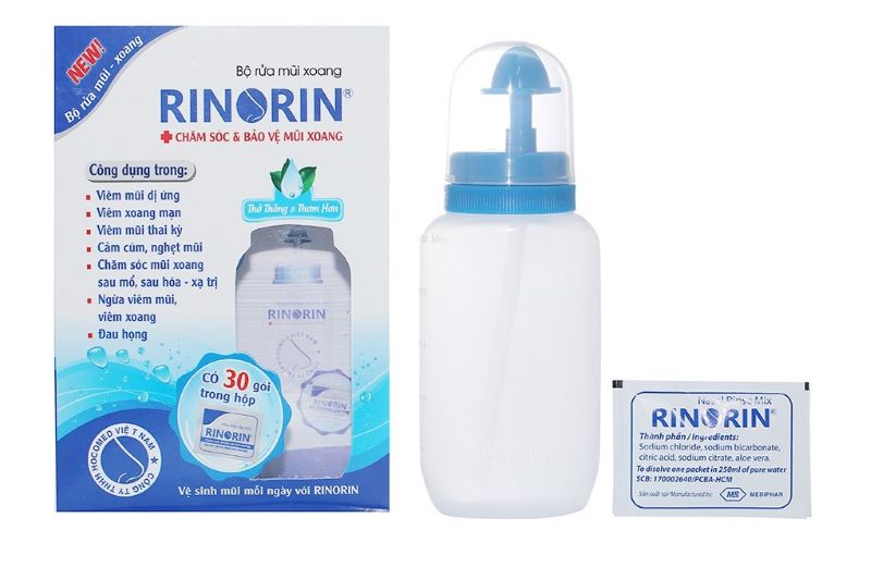 Bộ rửa mũi xoang Rinorin được nhiều người ưu tiên lựa chọn