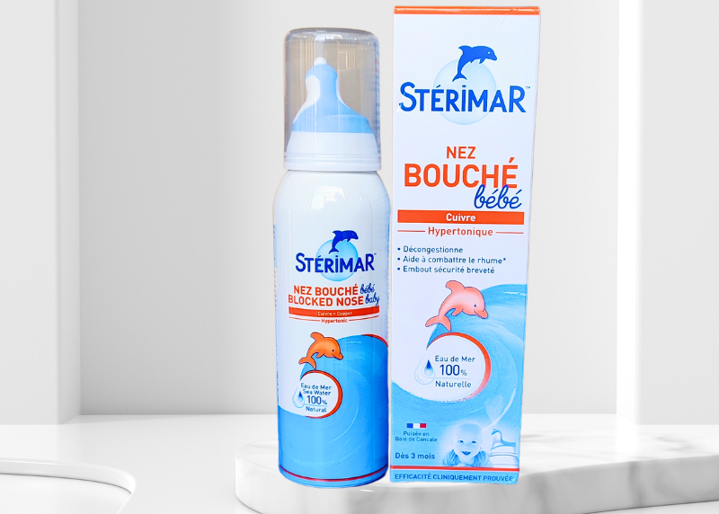 Sterimar Blocked Nose Baby màu cam dành cho trẻ từ 3 tháng tuổi đến 3 tuổi