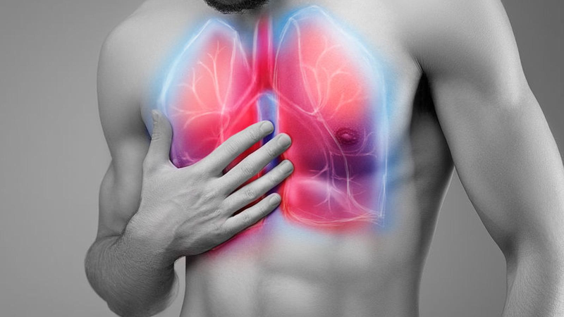 Viêm phổi gây ra khó khăn trong quá trình hô hấp