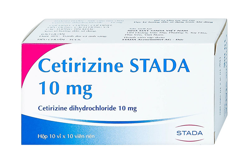 Thuốc Cetirizine dạng viên nén 10mg 