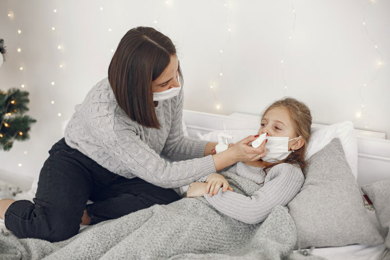 Cảm cúm khiến trẻ mệt mỏi và quấy khóc