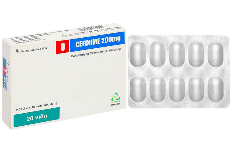 Thuốc Cefixime 200mg dạng viên nang cứng