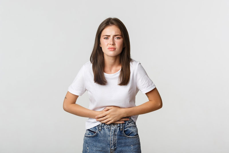 Ở giai đoạn 1, cơn đau bụng chủ yếu xuất hiện chớp nhoáng, không theo quy luật cụ thể