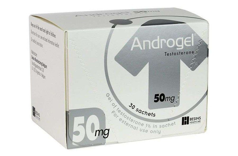 Androgel 50mg là thuốc tăng testosterone nam bào chế dạng gel
