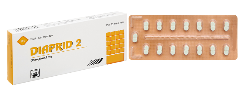 Thuốc Diaprid 2mg Pymepharco chuyên điều trị tiểu đường type 2 không phụ thuộc insulin