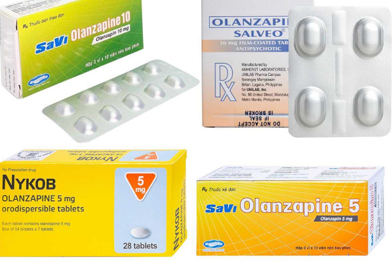 Các dạng bào chế thường thấy của Olanzapine trên thị trường